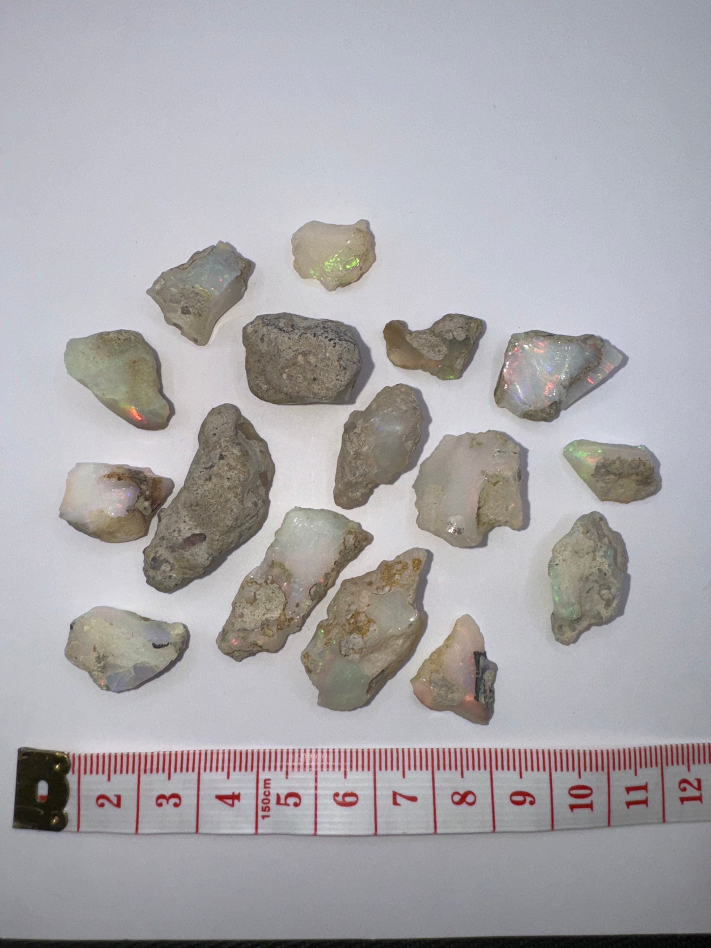 11 (16 opals: 199.05 cts)