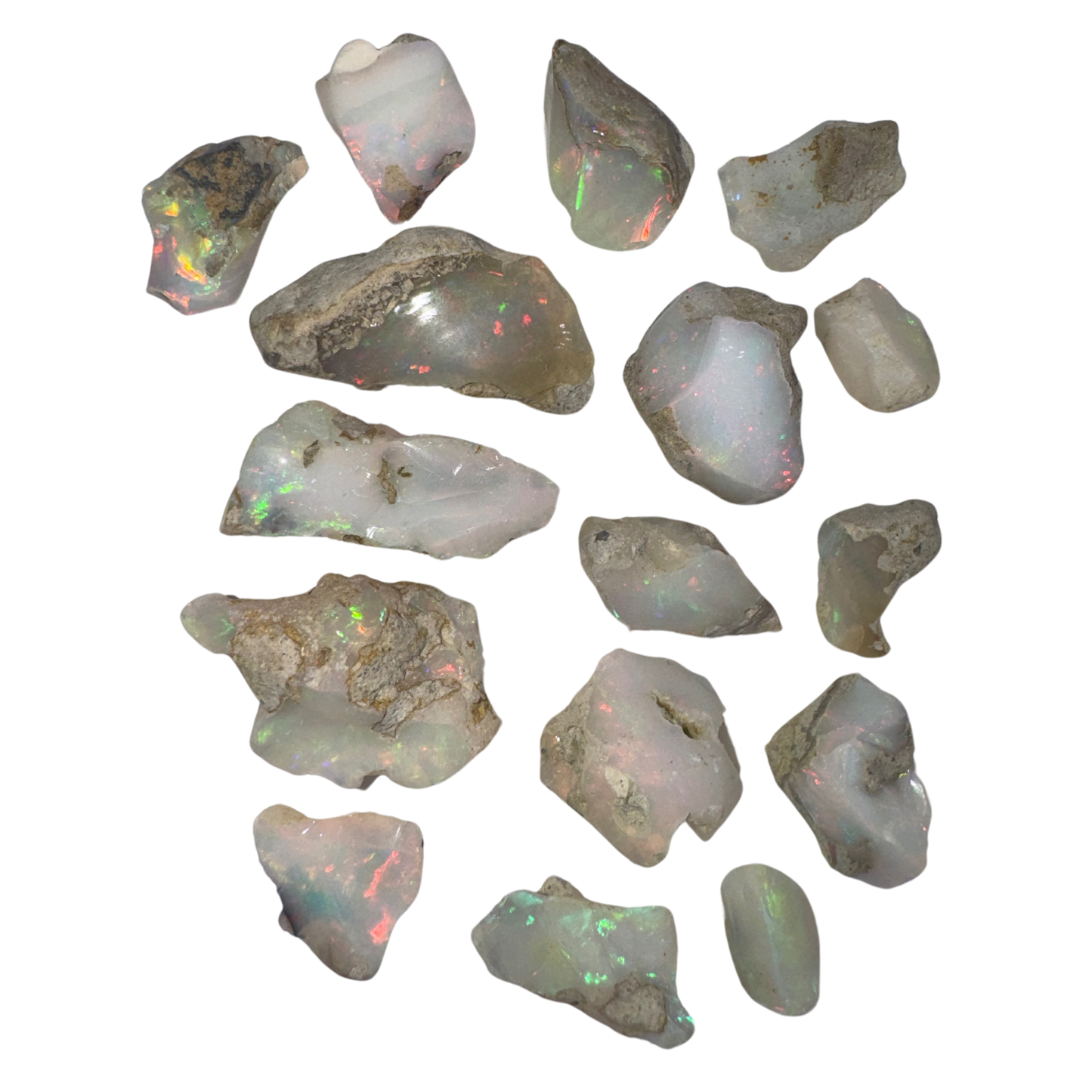 11 (16 opals: 199.05 cts)